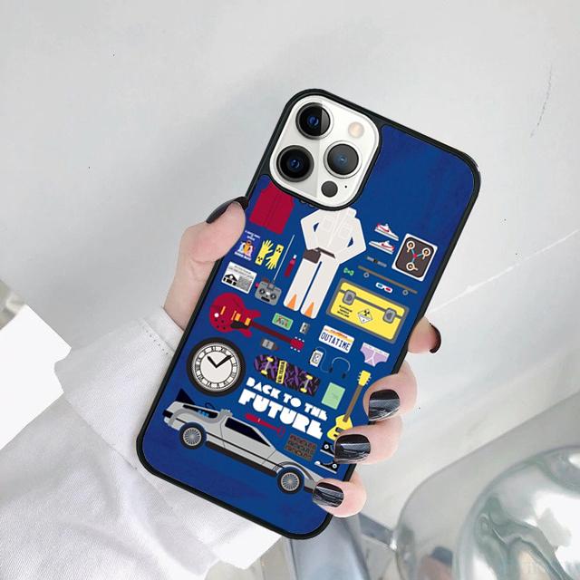 Back to the Future Movie Phone Case Cover For for iPhone 17 Air 16 15 14 11 12 13 Pro MAX Plus