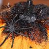 Unique Halloween Table Centerpieces Pumpkin Spider Ornaments Spooky Tabletop Decoration Holiday Showcase Decorations Glittering for Home Party Retro