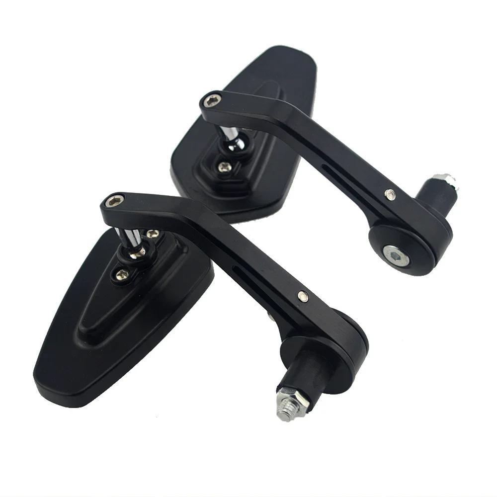 2Pcs Motorcycle Cruiser Chopper ATV Aluminum 7/8'' 22mm Bar End Side Rear View Mirror For BMW Ducati Aprilia Victory Accessories