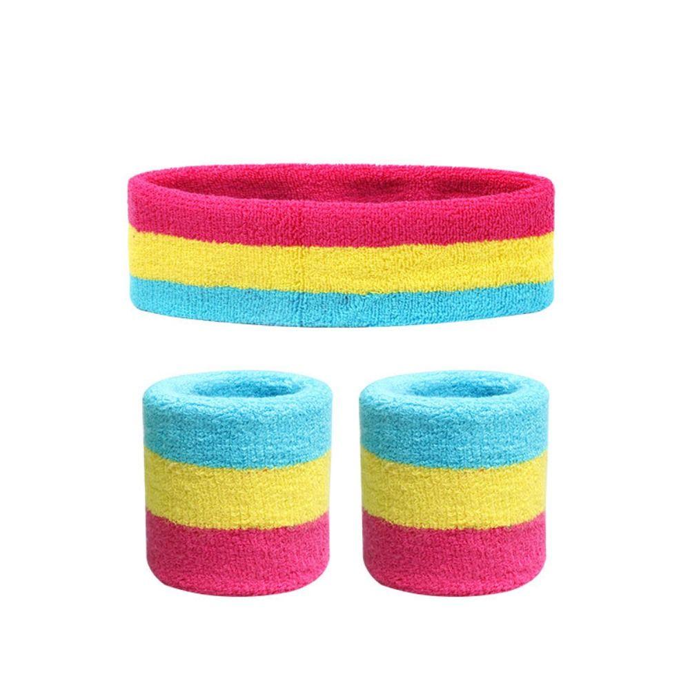 Kids Absorbent Band Head Sweat Bands Yoga Sweat Headband Mens Sports Headband Wristband Sweatband