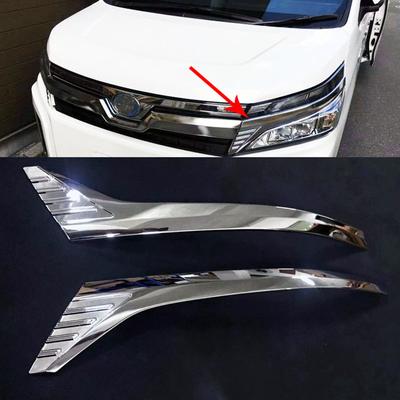 Styling auta Svetlo predného svetla Obočie Očné viečko Krycí pásik Ozdobná nálepka pre Toyota Voxy Noah R80 2017 2018