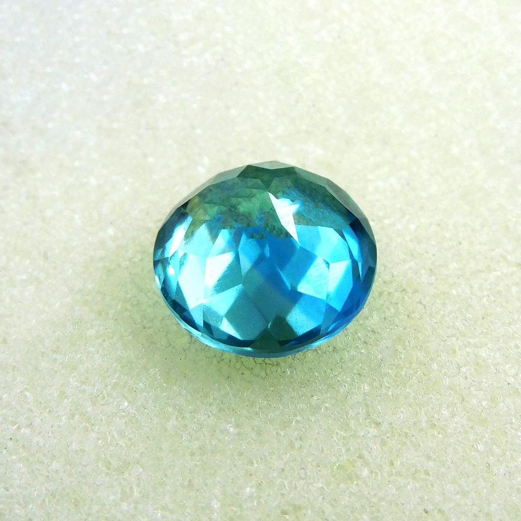 Natural Bluish Green Sapphire Loose Gemstone 9.50 Ct Round for Birthday Gift September Birthstone