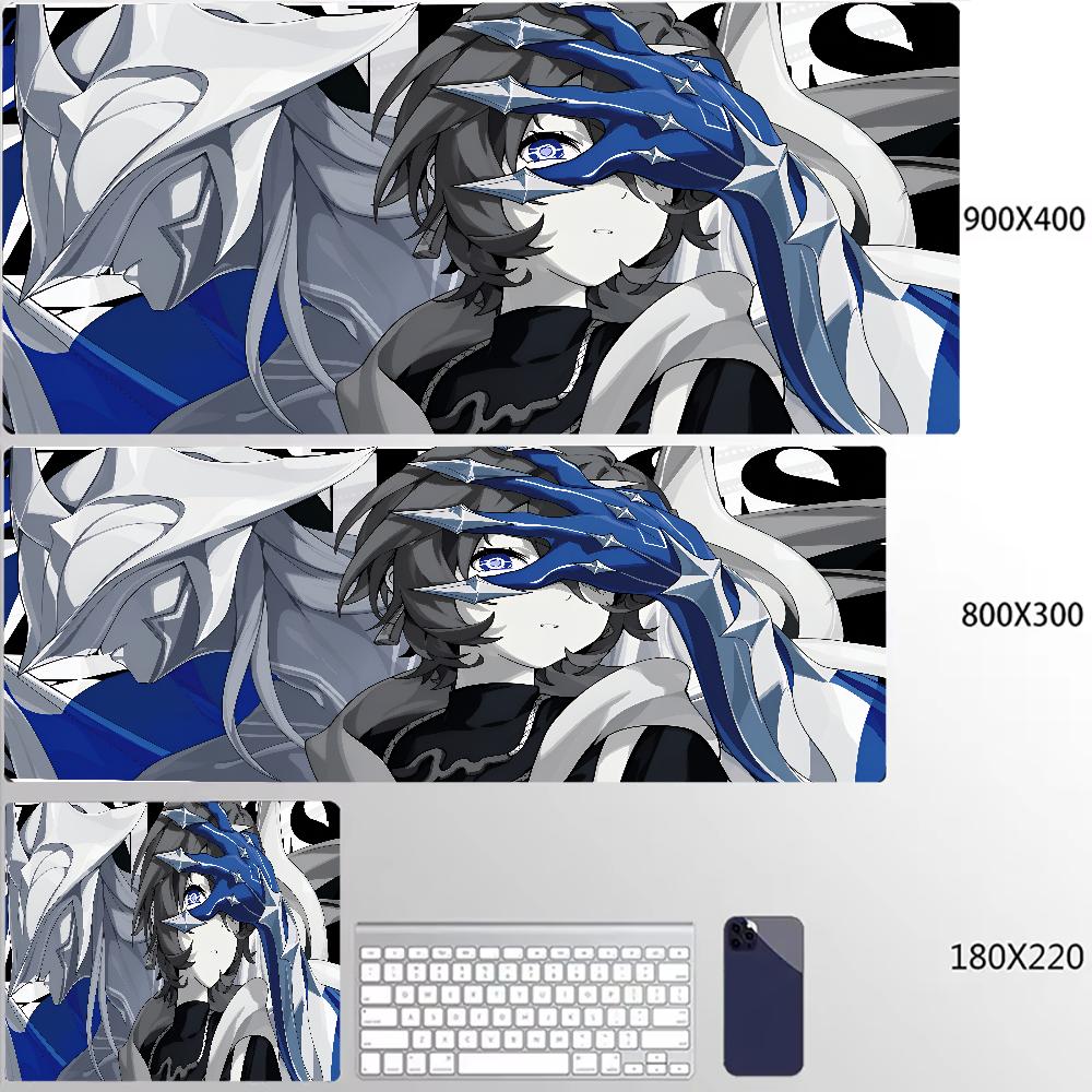 New Design Zenless Zone Zero Mouse Pad Ye Shunguang Remielle Sigrid XXL Large Mousepad Keyboard Pad Desk Mat Keyboard Mats