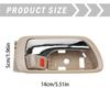 For Toyota Camry 2002-2006 ide Interior Door Handles 2 Pieces- Left& Right, Front Rear Models 92917, 69206-YC030-05