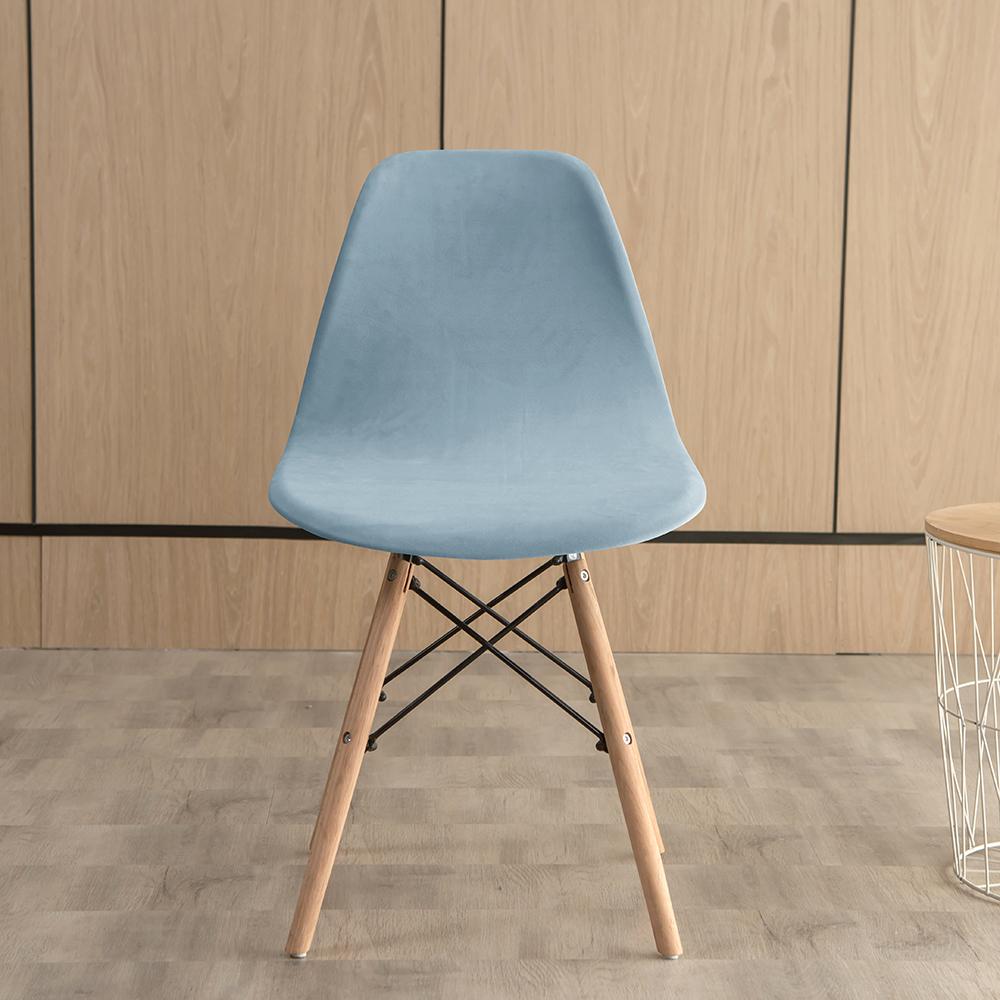 1/2/4/6 Stück Samt-Elastizität Stuhlhussen für Esszimmer, Schalenstuhlbezug, Sitzbezug für Esszimmerstuhl, waschbar, abnehmbar
