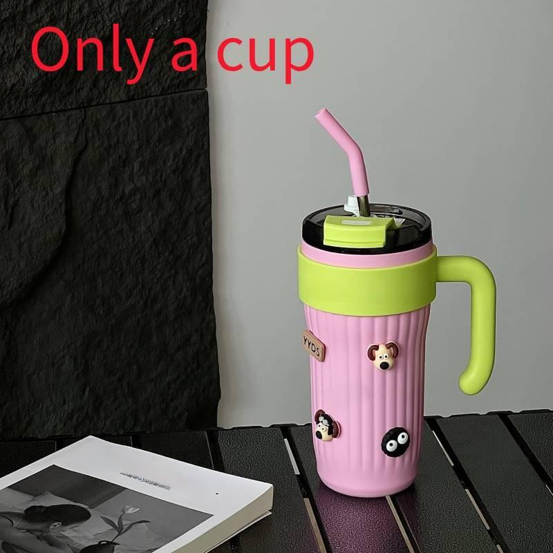 Tragbare Wasserflasche mit Griff Edelstahl Isolierter Reisebecher für Büro- und Außengebrauch