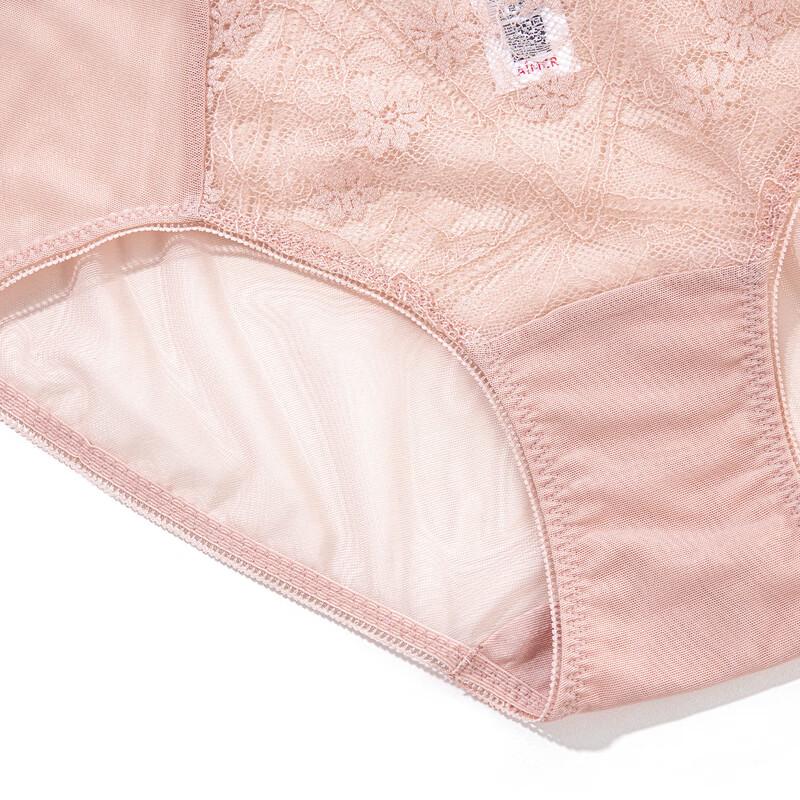 Aimer Women's Lace Mesh Cotton Crotch Low-Rise Underwear AM237721