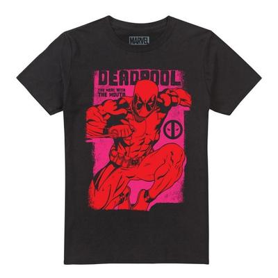 Deadpool Unisex Adult Merc With A Mouth Attack T-Shirt