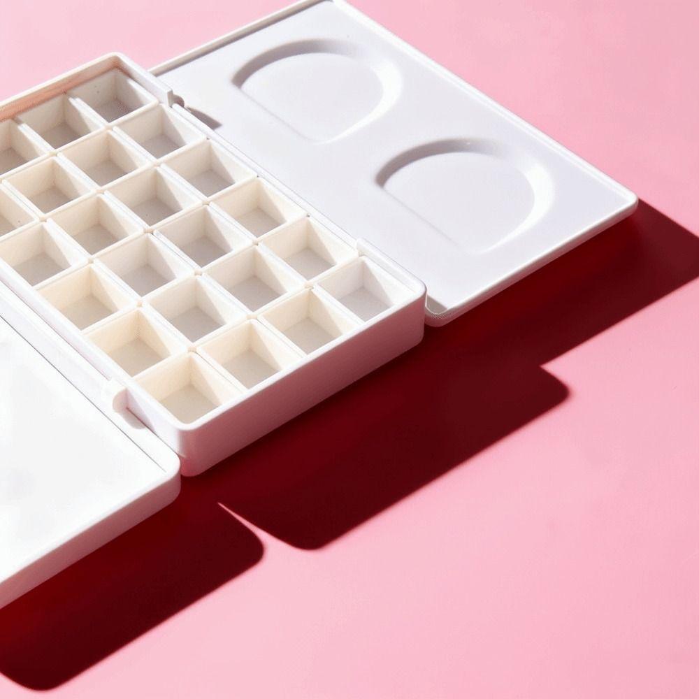 Big Size Travel Case Palette Half Pans Imitation Enamel Half Pans Palette Empty Box Refill Case Diamond Painting Box
