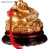 1PCS Resin Lucky Toad Ornament Living Room and Office New Chinese Style Savings Jar Cashier Decorative Crafts Opening Gift