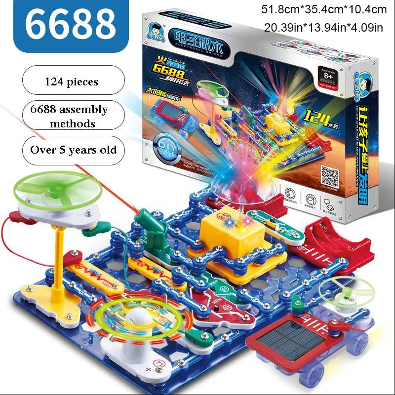 STEM Education Building Block Toy Set for Boys - Electronic Science Experiment Physics Technology New Model