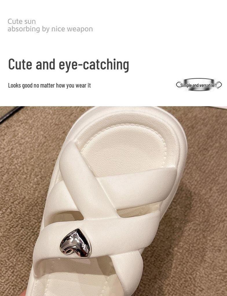 Neue Damen Sommer 2025 Pantoletten mit dicker Sohle - Lässig mit einem Riemen und 'Step on Bliss' Gefühl für Outdoor-Strandbekleidung