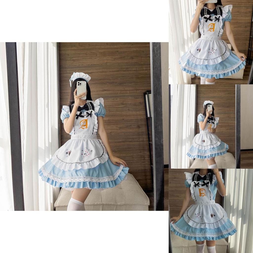 Alice In Wonderland Maid Cosplay Costume Playing Cards Series