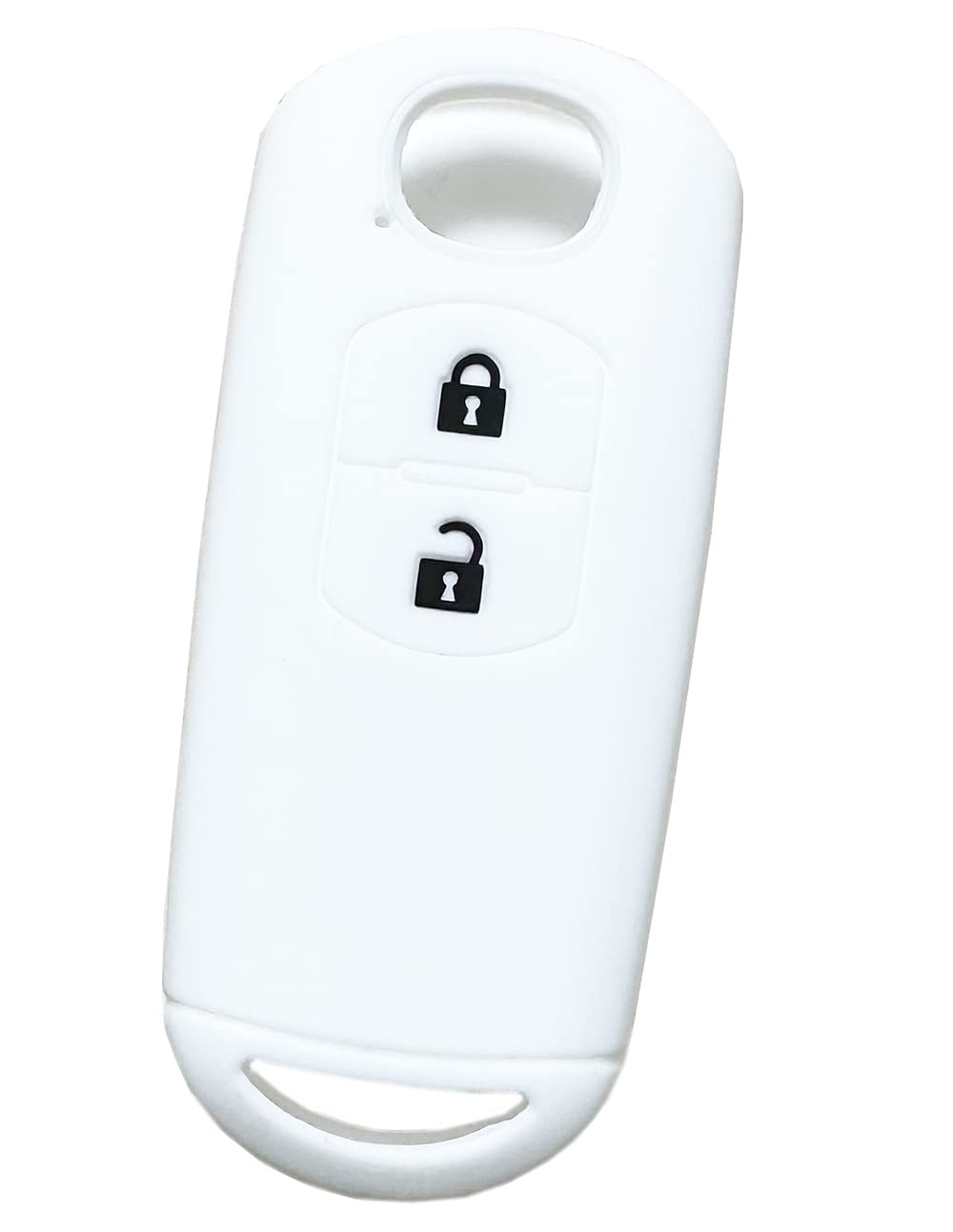 

IKT Smart Key Silicone Cover for Mazda Cars, 2 Buttons, White, CX5, CX3, Demio, белый