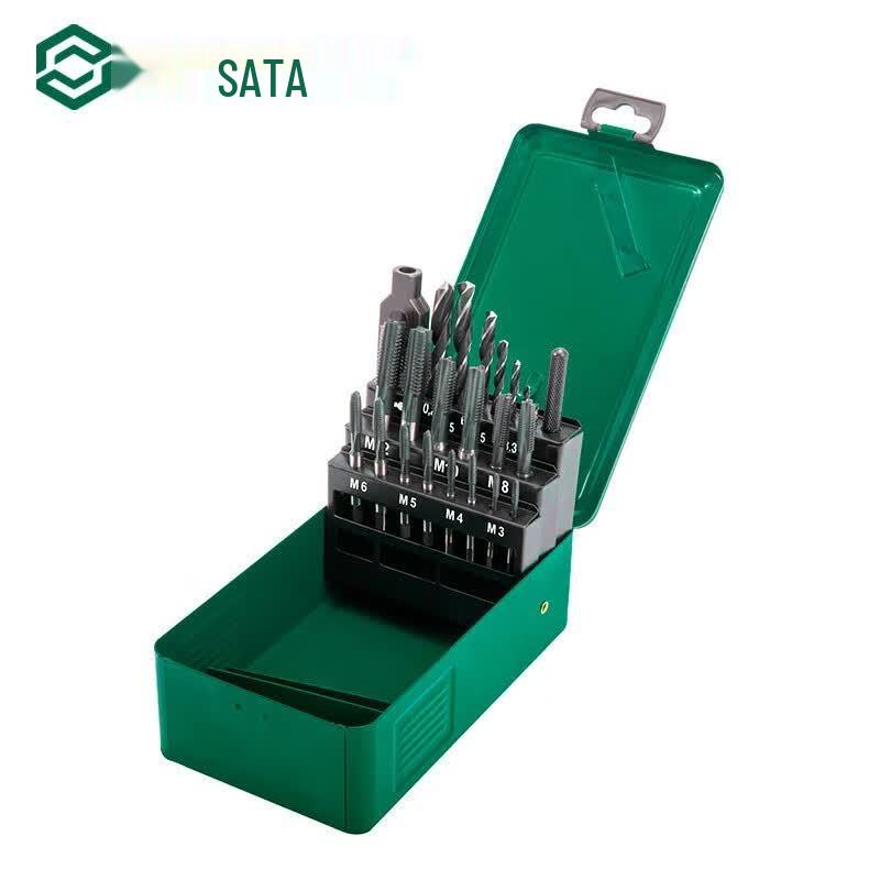SATA 22-Piece High-Speed Steel Tap & Drill Set