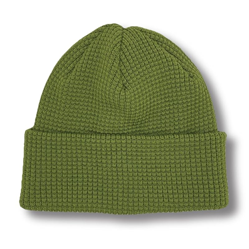 

[yokoami] knit hat merino wool made in Japan Domestic watch beanie ladies men s Cold protection (wool/yellow green)