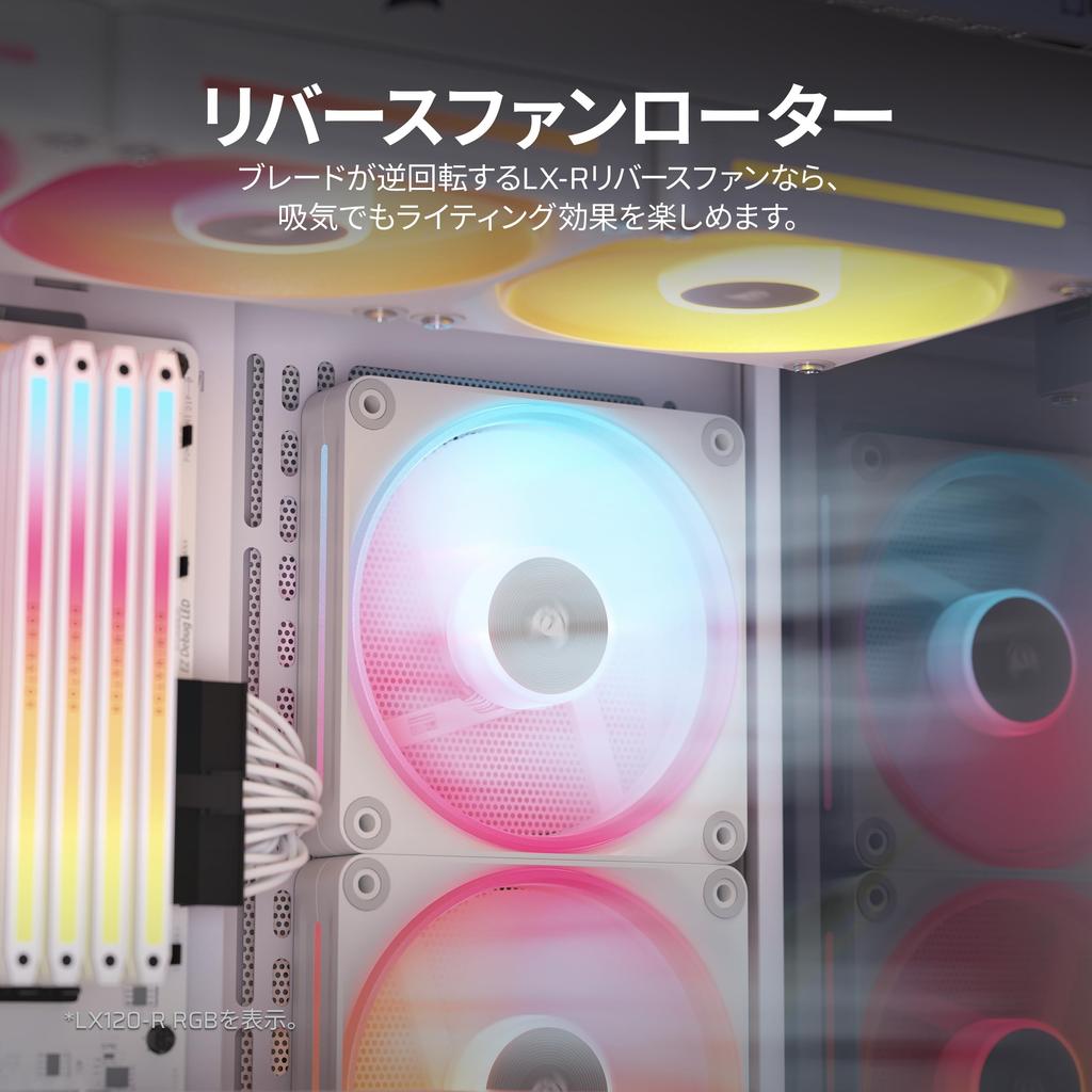 CORSAIR iCUE LINK RGB WEISS Dual Reverse Lüfter Starter Kit LX140-R CO-9051056-WW