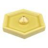 Kameyama KOH Incense Holder 1 Piece & Plate, Yellow,