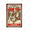 DORA Tin Sign Funny Animal Tin Poster I Do What I WantPlaque Bar Room Decor Nice Butt Wall Art Cat and Dog Vintage Tin Sign Gift N
