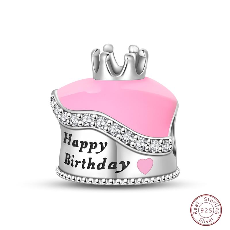 New Copper Charm Bead Mother'S Day Love Heart Family Charm Bead Pendant Fits Bracelet Womens Jewelry Gift