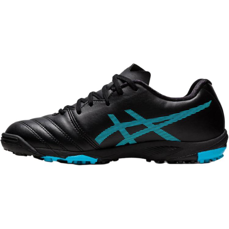 Asics Ds Light Jr Gs Tf Synthetic Leather Comfortable Durable Breathable Low Top Kids Soccer Shoes Kids Soccer Shoes Black Blue 1104A047-001