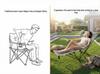 Dual-Use Reclining Lounger Chair with Backrest for Home & Office Relaxation