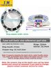 MDV106 Metal Case Film Bezel Bumper Armor For Casio MDV-106 Stainless Steel Crown Caseback Sapphire Glass Men Watch Accessories