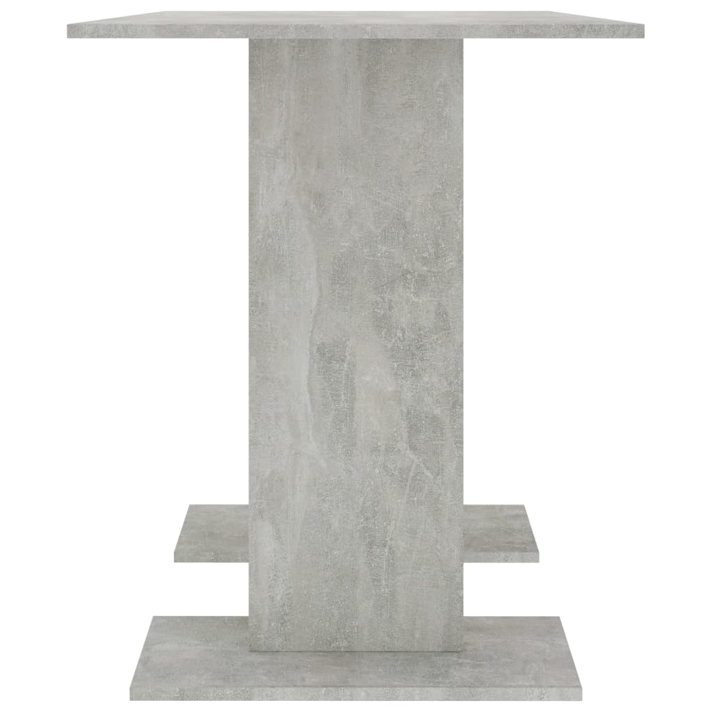 Dining Table Concrete Grey 110 X 60 X 75 Cm Particleboard
