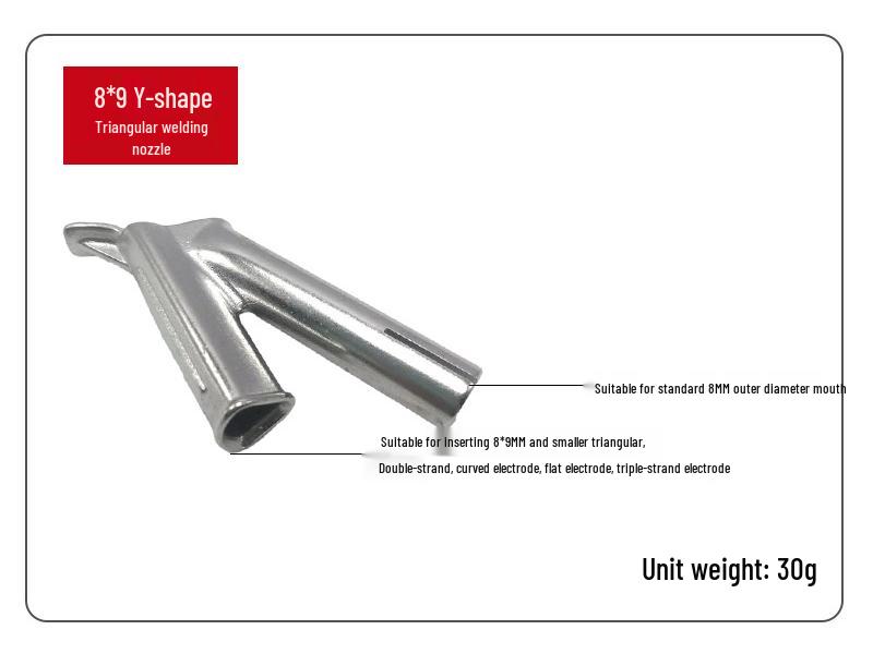Čtyřdílná sada svařovacích trysek z PVC: Tvaru Y, Trojúhelníkový, Multispec, Nerezová ocel 304 pro horkovzdušnou pistoli