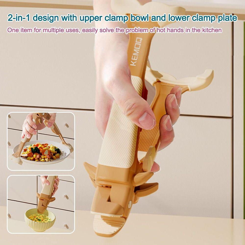 2in1 Kitchen Pot Bowl Clip Whale Shape Meal Bowls Tongs Baking Tray Steamer Rack  Kitchen Gadget