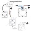 WIFI Smart Wall Light Panel 3 Gang Screen Wireless Switch APP Remote