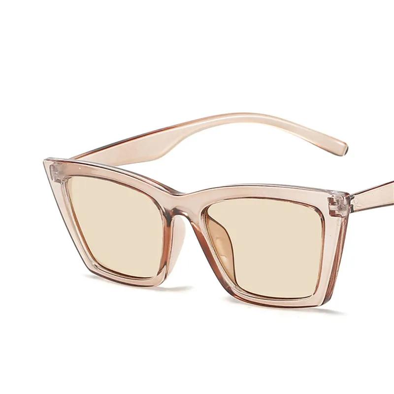 Vintage Cat Eye Sunglasses Women Square Small Frame Sun Glasses Female Brand Designer Retro Shades Fashion