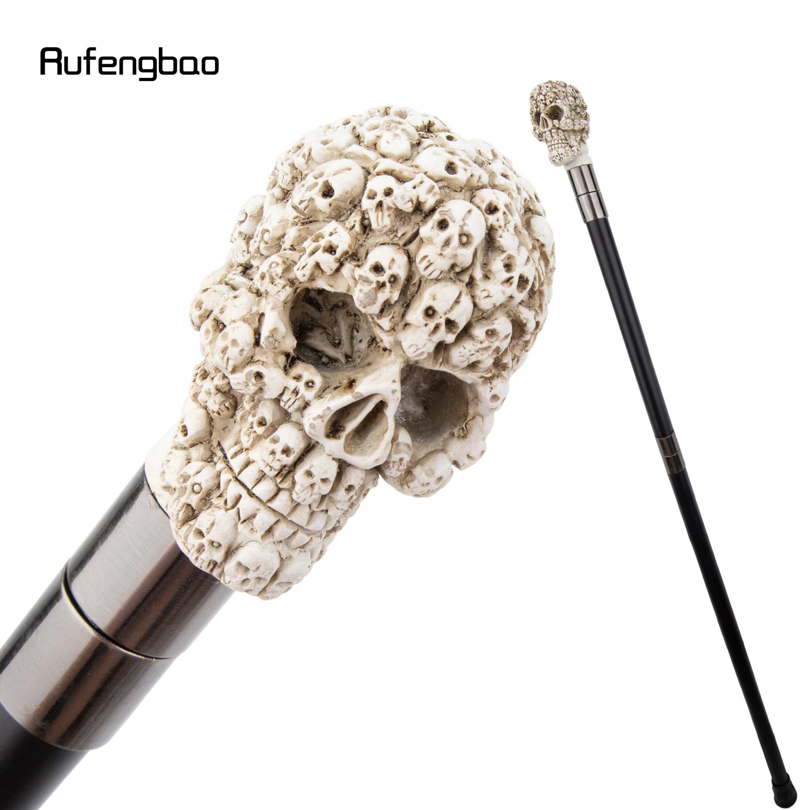 

Желтая полимерная голова черепа трость для ходьбы модная декоративная стальная трость элегантная трость для косплея набалдашник посох 94 см