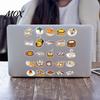 Food Themed Decals for Water Bottles 50Pcs Chinese Stickers, Waterproof PVC Stickers with Steamed Buns Mantou And Dumplings Patterns, Cute Removable