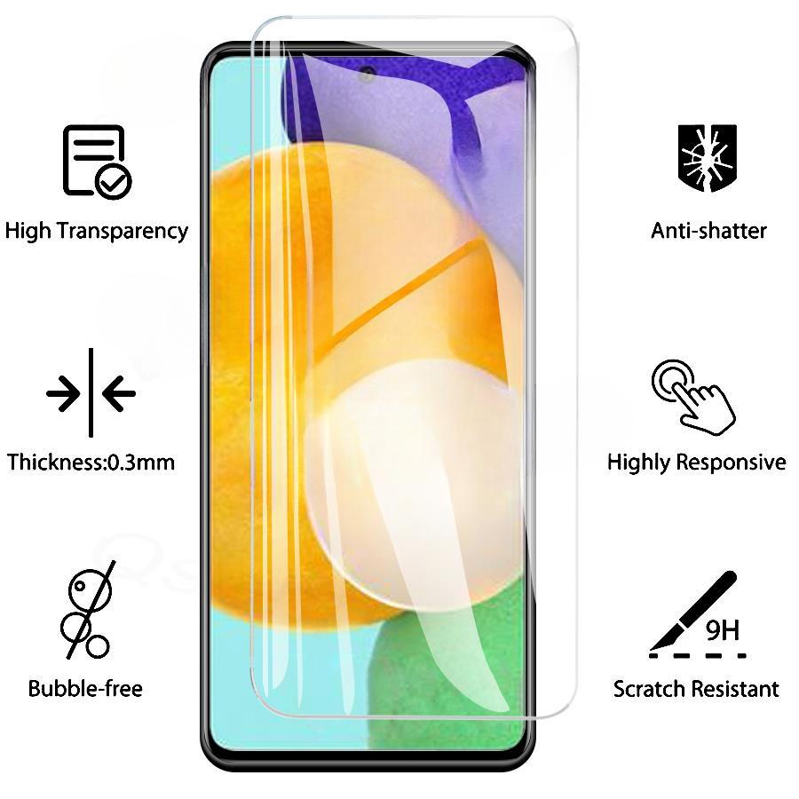 Härdat glas för Samsung Galaxy A03 Core A13 A33 A53 A73 A31 A51 A71 Skärmskydd A02 A12 A22 A32 A42 A52 A72 Glasfilm