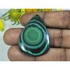 AA++ Natural Green Malachite Pear Cabochon Loose Gemstone 29X40X04MM 63Cts. D-23