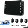 1 Set Car Parking Panoramic View Rearview 4 Way Camera Control Box System 360°