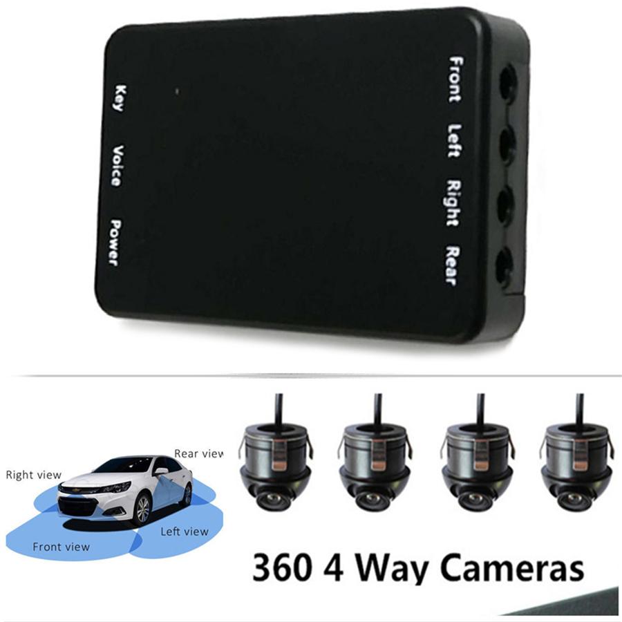 Car Parking Panoramic View Rearview 4 Way Camera Control Box System 360 Degree