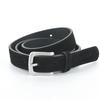 Black Meat Suede Leather Belt