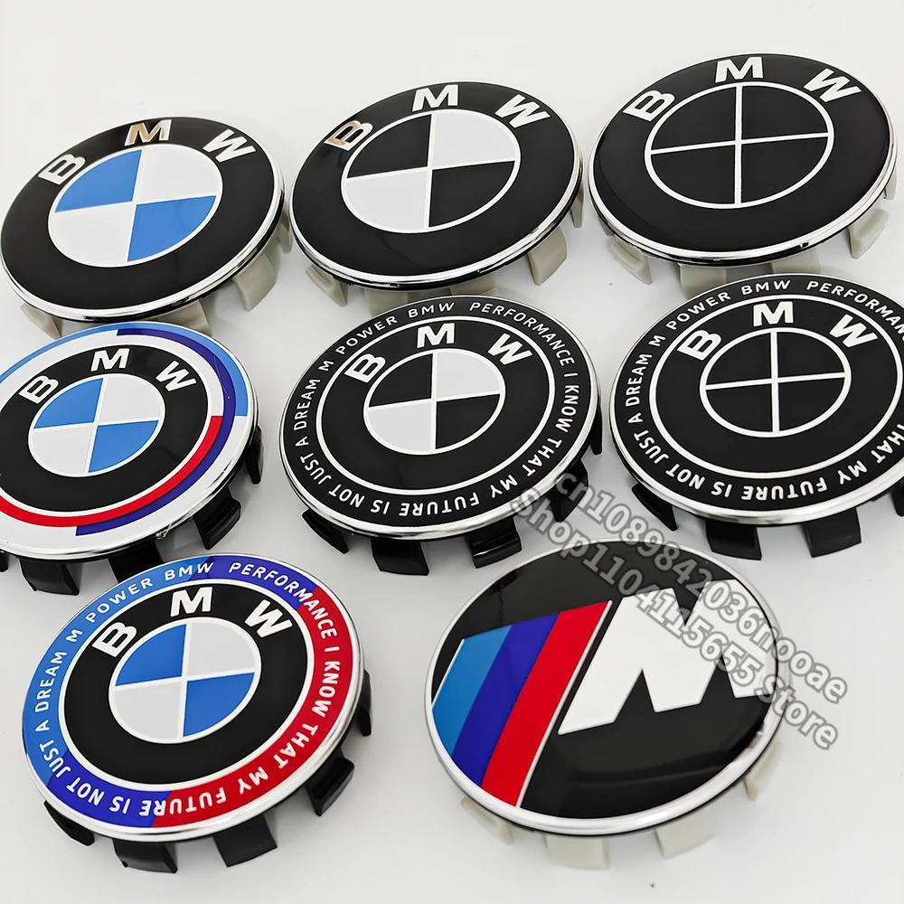 AABU1 4 Pcs 68mm 56mm Wheel Center Cap for BMW E90 E87 F30 F20 F10 E60 F01 F02 G20 G30 G38 G14 F22 X1 X3 X4 X5 X6 M1 M2 M3 M4 M5 M6 M8