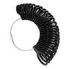 4Pcs Ring Measurement Tool Black High Accuracy Durable Plastic Clear Number Ring Sizer for Gauge Finger Jewelry
