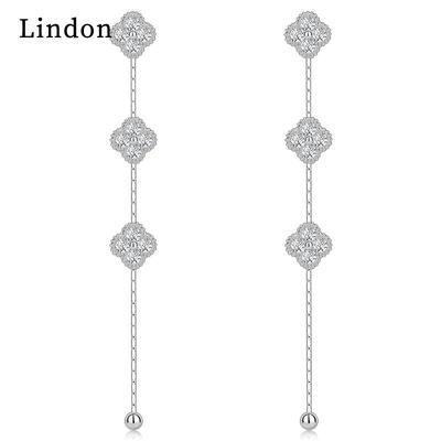 Lindon Copper Alloy Zircon Earrings Drop Earrings For Women Wedding Party Gifts