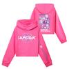 Kids' Long Sleeve Loose Pullover Letter Print Drawstring Hooded Sweatshirt