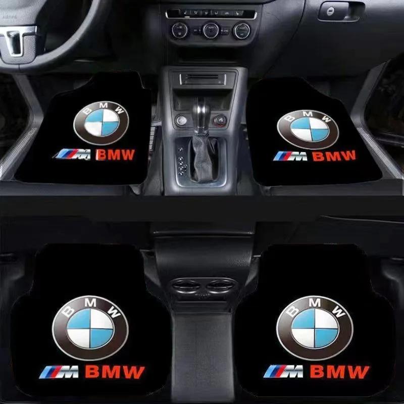 XZESF1 Für BMW Neu 2025 Neu Für BMW 3er 4er 5er Serie 320i 530i 550i F20 F21 F30 F31 F25 F01Zubehör Luxus Teppich Velours Fußmatten-4-Stück
