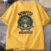 Fun Yoga T-shirt Frog Self Care T-shirt Cotton Short Sleeve Front, Comfortable and Soft Fabric, Men's Street Wear T-shirt