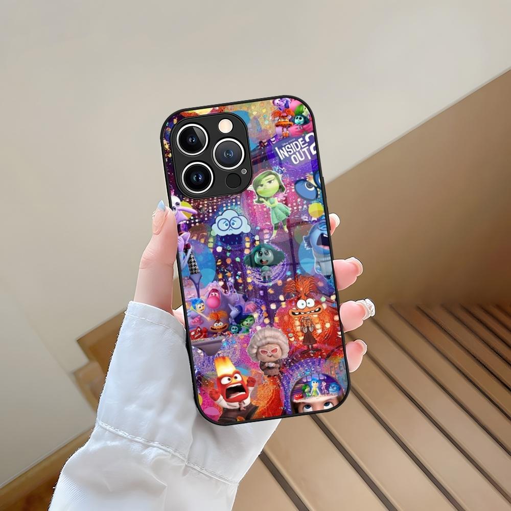 Inside Out Phone Case Tempered Glass For IPhone 13 17 15 16 14 12 11 Pro Max Plus Mini XR XS SE2020 Coque
