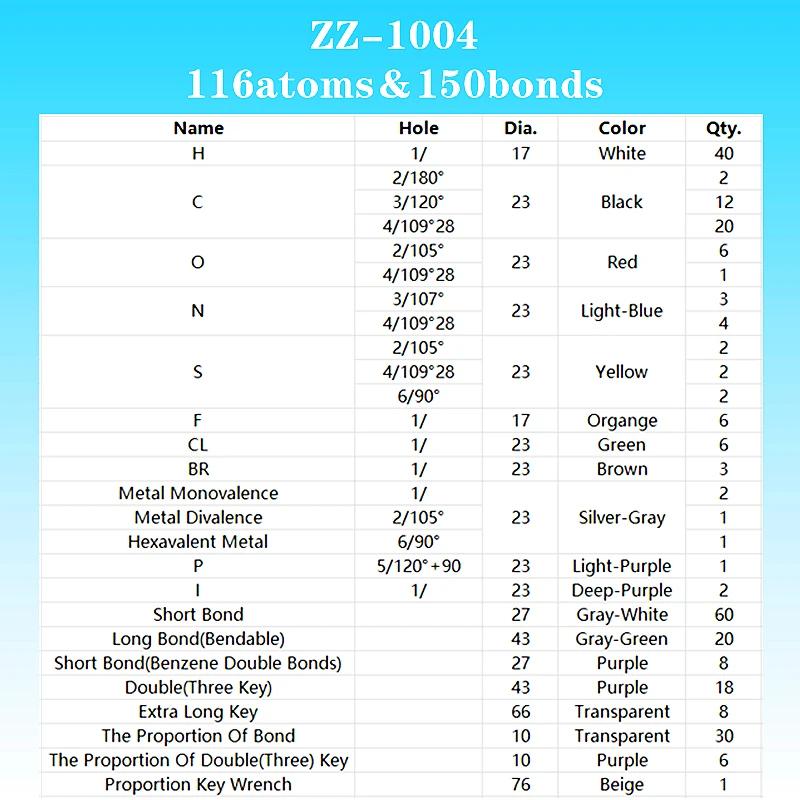 267Pcs Atom Structure Set Chemical Molecular Model Kit Organic Inorganic Chemistry Molecules Science Teaching Experiment Aids