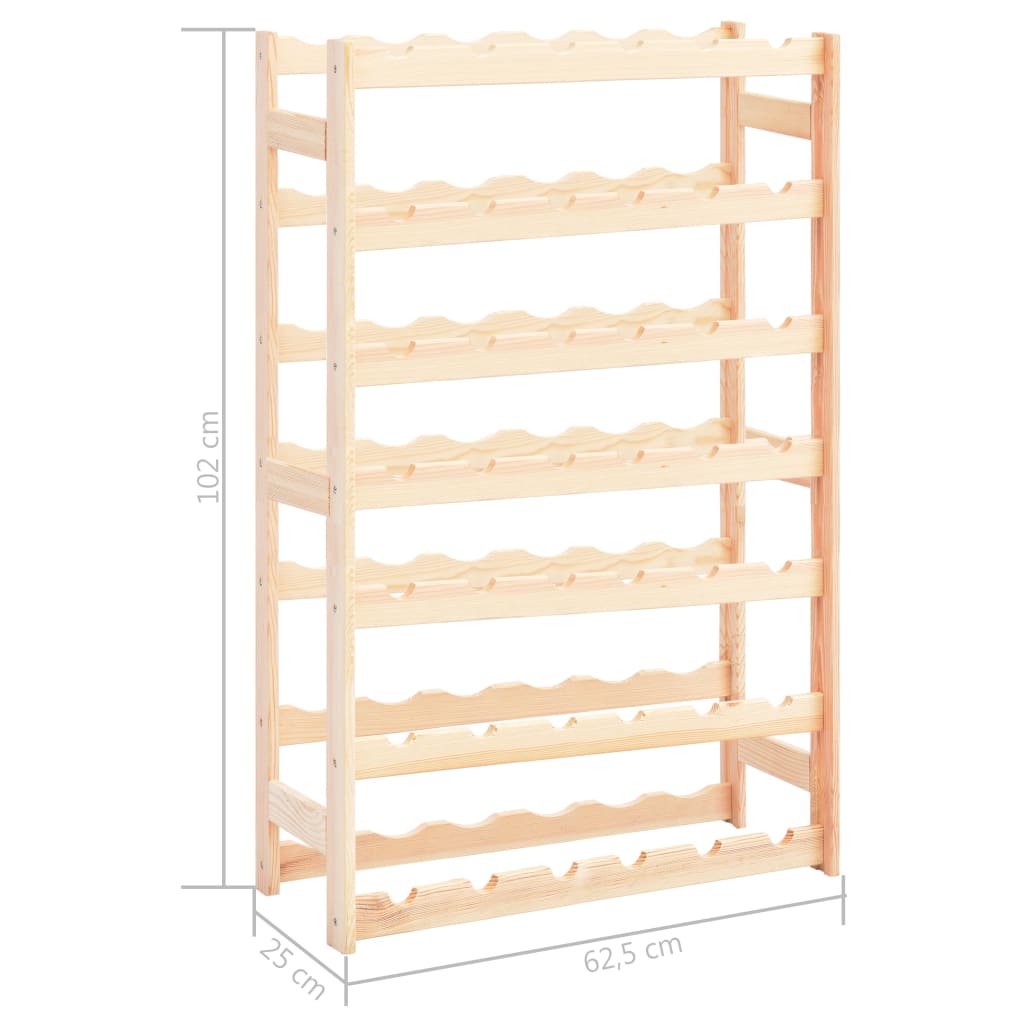42 Bottle Wine Rack Pine Wood
