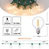 Outdoor String Lights G40 Glass Bulb Waterproof Garden Garland String Lights Fairy Connectable LED Chain Lighting Birthday Decor