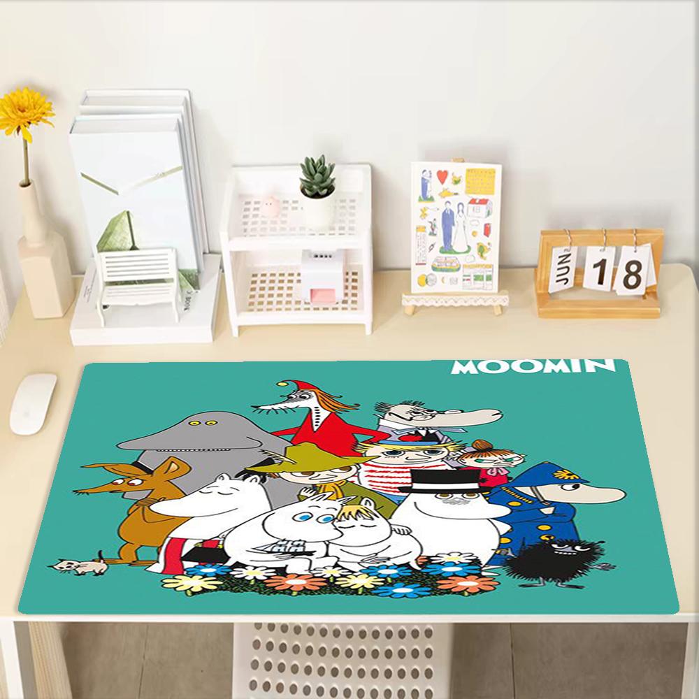 Moomin Theme Mouse Pad, Non Slip Rubber Base, Multifunctional Office & Home Decor, Perfect for Workspace Personalization.